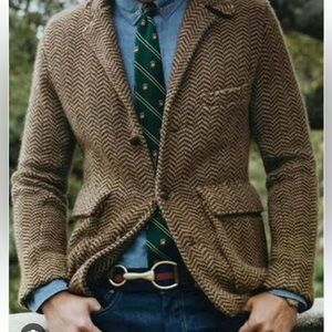Men’s Ralph Lauren pure wool houndstooth blazer